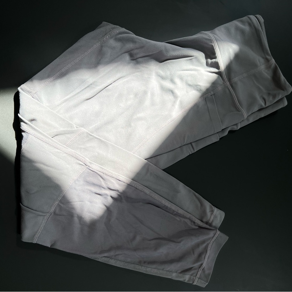 Athleta MP Gray Leggings Mesh Detail